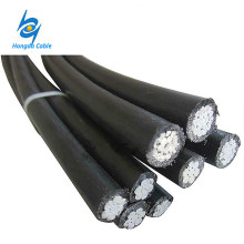 2 awg 4 awg 6 awg XLPE ABC Aerial Bunch Cable de aluminio